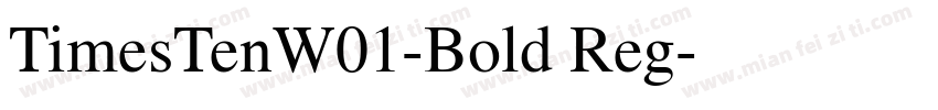 TimesTenW01-Bold Reg字体转换